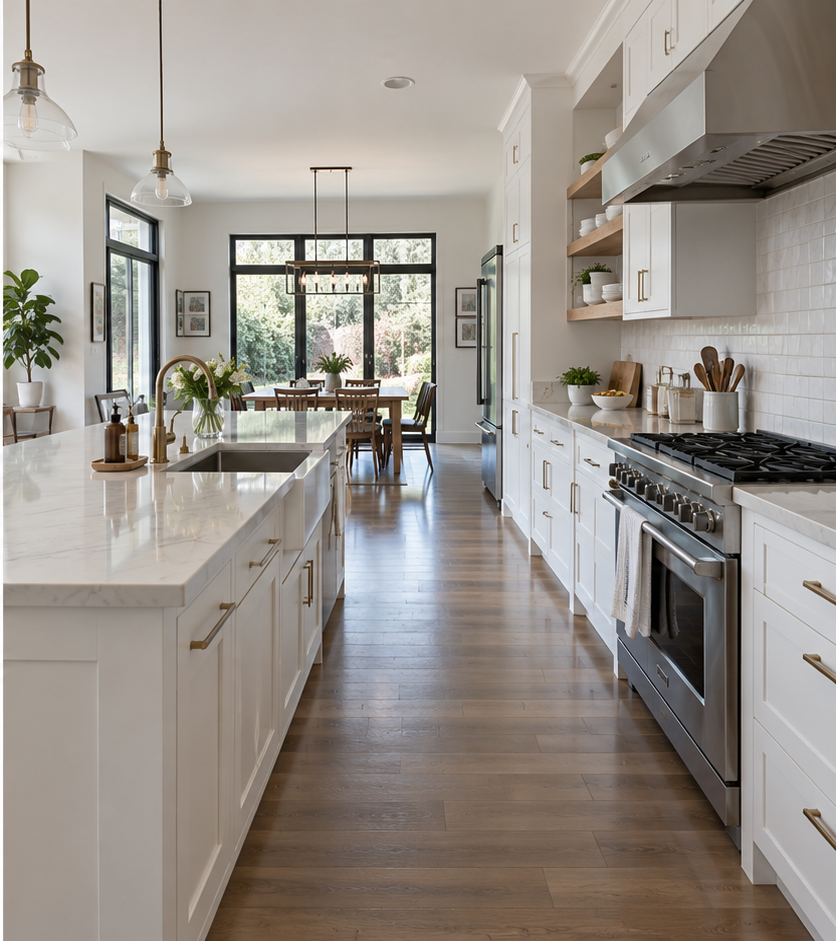 Kitchen after professional cleaning